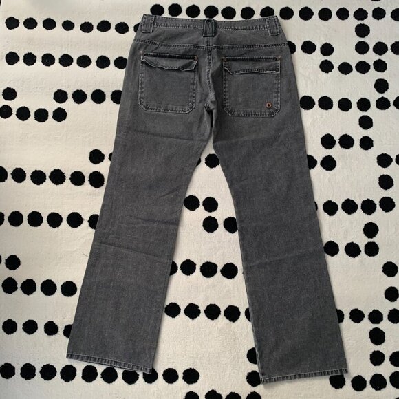 Buffalo David Bitton Relaxed Straight Leg Y2K Faded Black Jeans - Picture 4 of 13